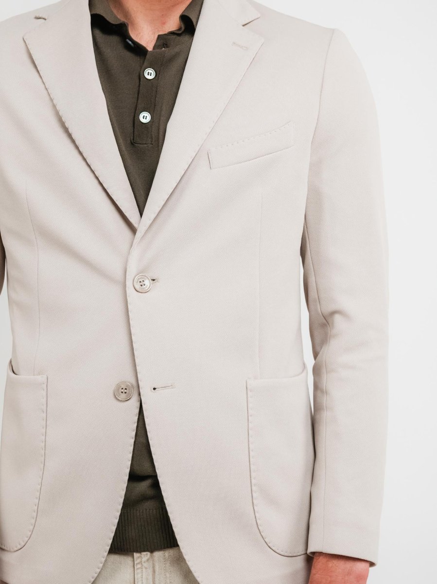 BLAZER MONOPETTO BEIGE - immagine 5