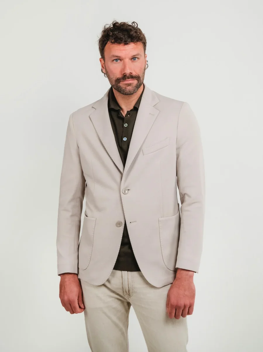 BLAZER MONOPETTO BEIGE