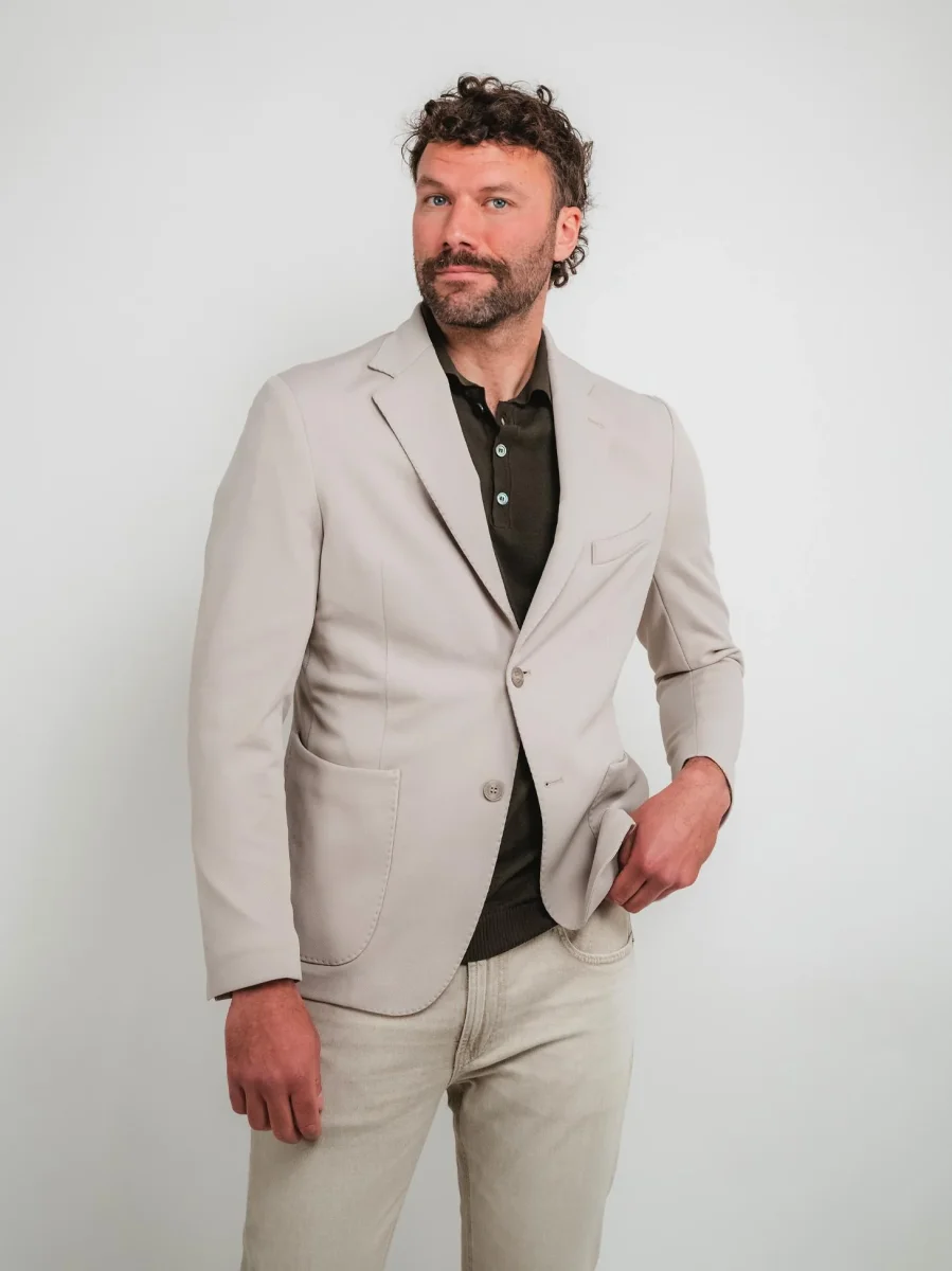 BLAZER MONOPETTO BEIGE - immagine 3