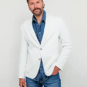 BLAZER MONOPETTO BIANCO
