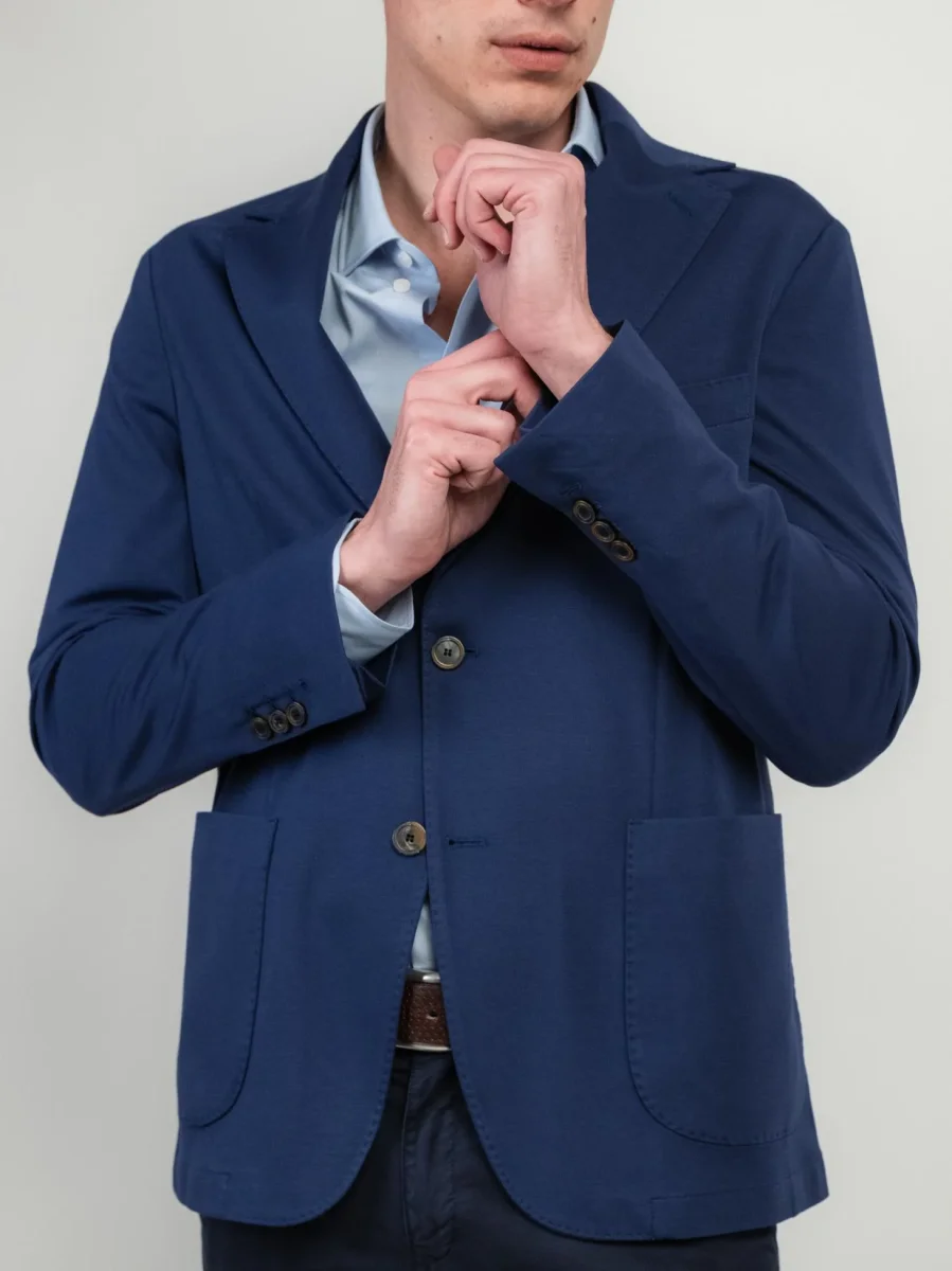 BLAZER MONOPETTO BLU - immagine 5