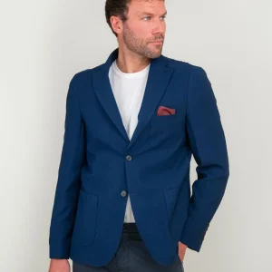 BLAZER MONOPETTO BLU