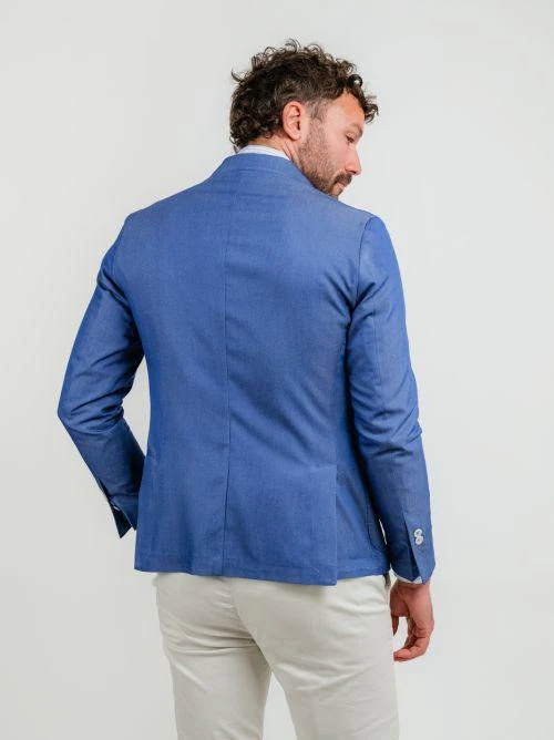 BLAZER MONOPETTO BLU JEANS - immagine 5