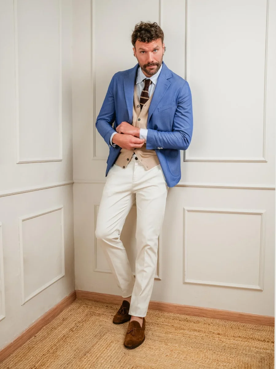 BLAZER MONOPETTO BLU JEANS - immagine 7