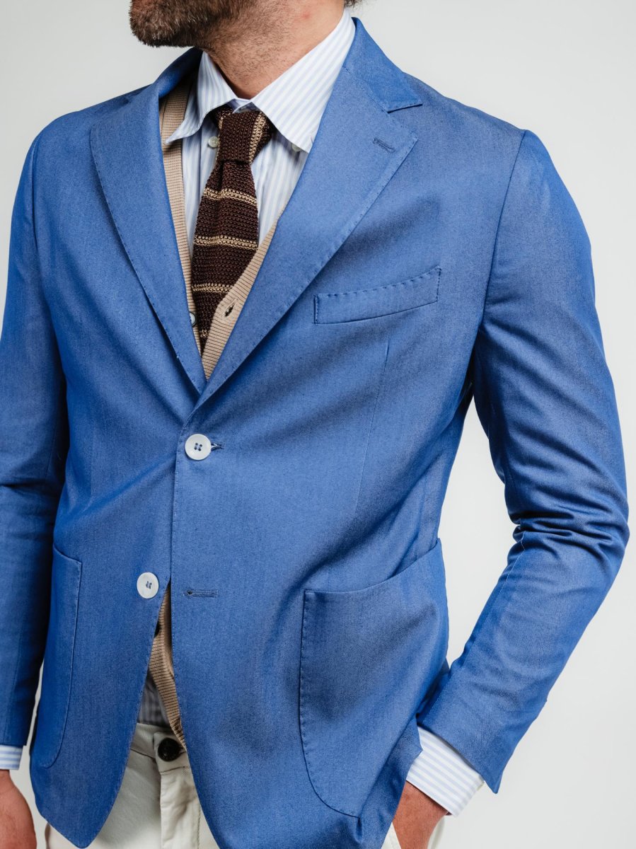 BLAZER MONOPETTO BLU JEANS - immagine 6