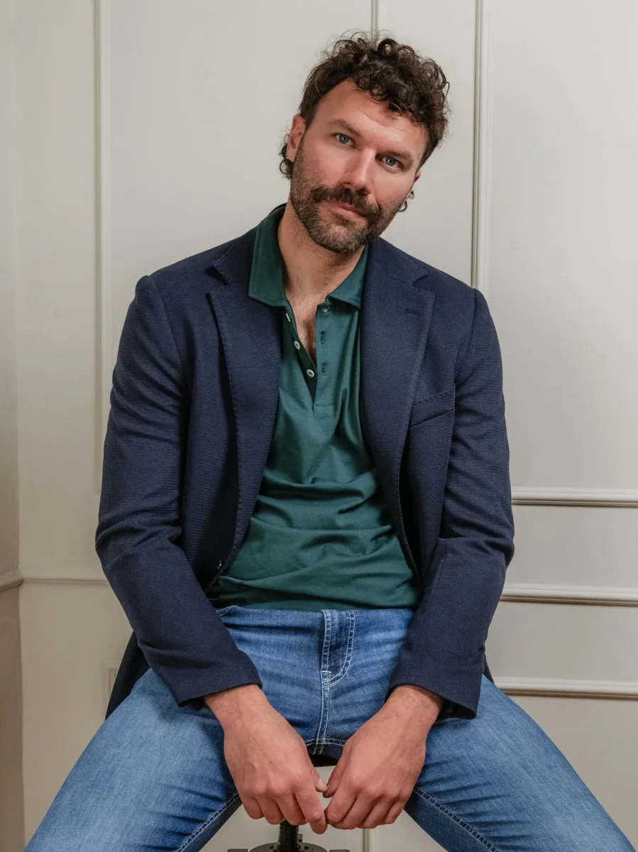 BLAZER MONOPETTO BLU NAVY - immagine 6