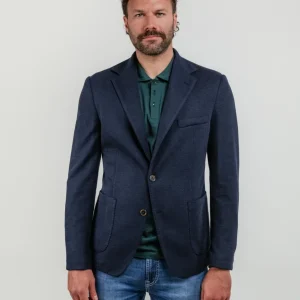 BLAZER MONOPETTO BLU NAVY