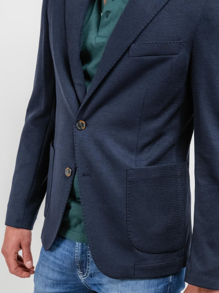 BLAZER MONOPETTO BLU NAVY - immagine 8