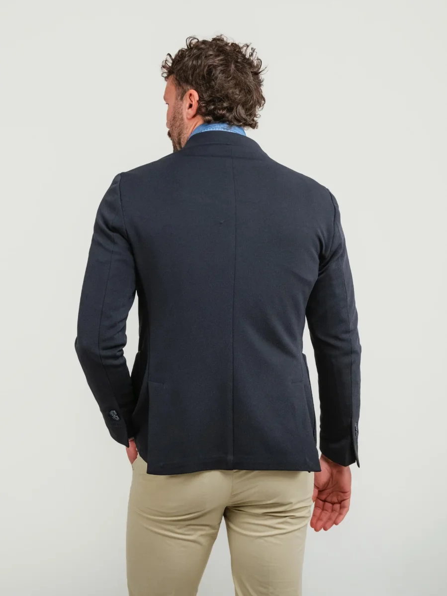 BLAZER MONOPETTO BLU NOTTE - immagine 4