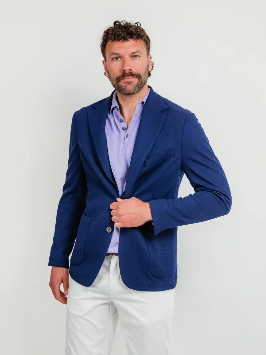 BLAZER MONOPETTO BLU REALE