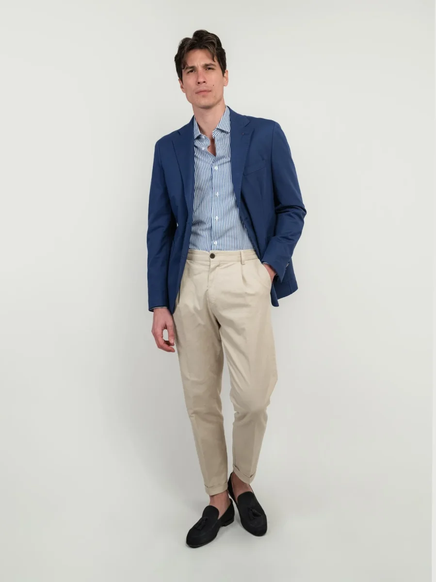 BLAZER MONOPETTO IN MAGLINA BLUETTE - immagine 6