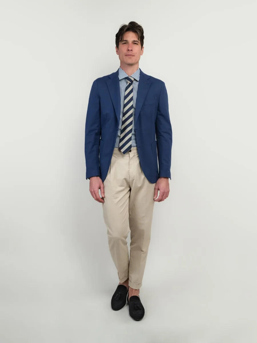 BLAZER MONOPETTO IN MAGLINA BLUETTE - immagine 7