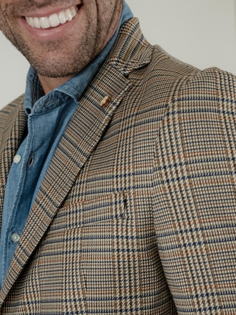 BLAZER PRINCIPE DI GALLES MORO - immagine 5