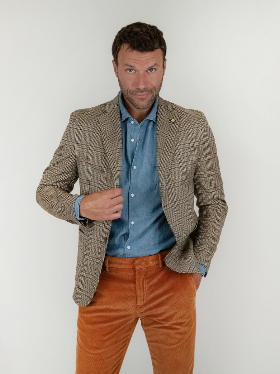 BLAZER PRINCIPE DI GALLES MORO