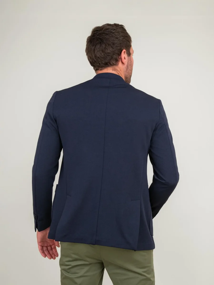 BLAZER due bottoni BLU IMPUNTURATO - immagine 3