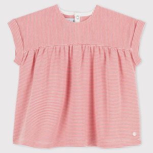 BLUSA BEBè A MANICA CORTA IN COTONE BIOLOGICO