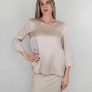 BLUSA COLOR CHAMPAGNE
