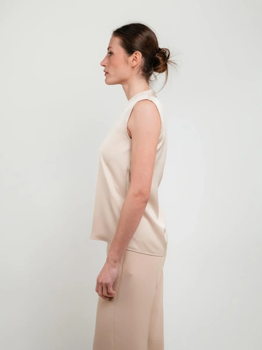 BLUSA COLOR CHAMPAGNE - immagine 3