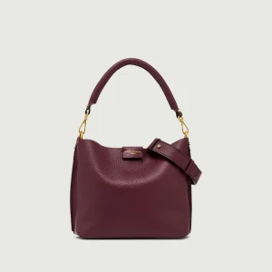 BORSA ARETHA IN PELLE BORDEAUX