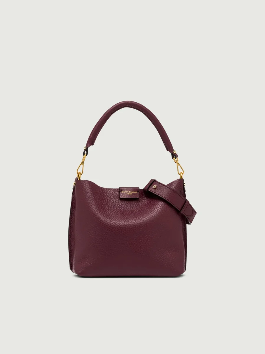 BORSA ARETHA IN PELLE BORDEAUX