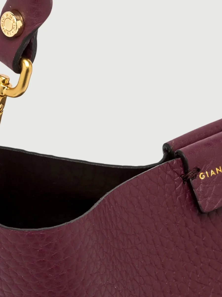 BORSA ARETHA IN PELLE BORDEAUX - immagine 6