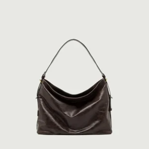 BORSA ASTRID IN PELLE EFFETTO VINTAGE ESPRESSO