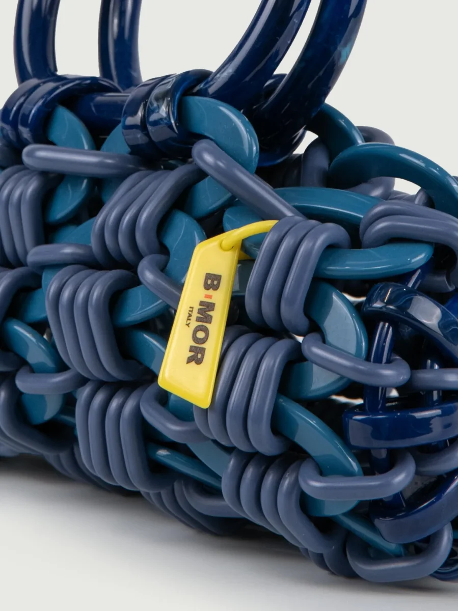 BORSA A MANO LOOP IN RESINA MULTICOLOR BLU - immagine 4