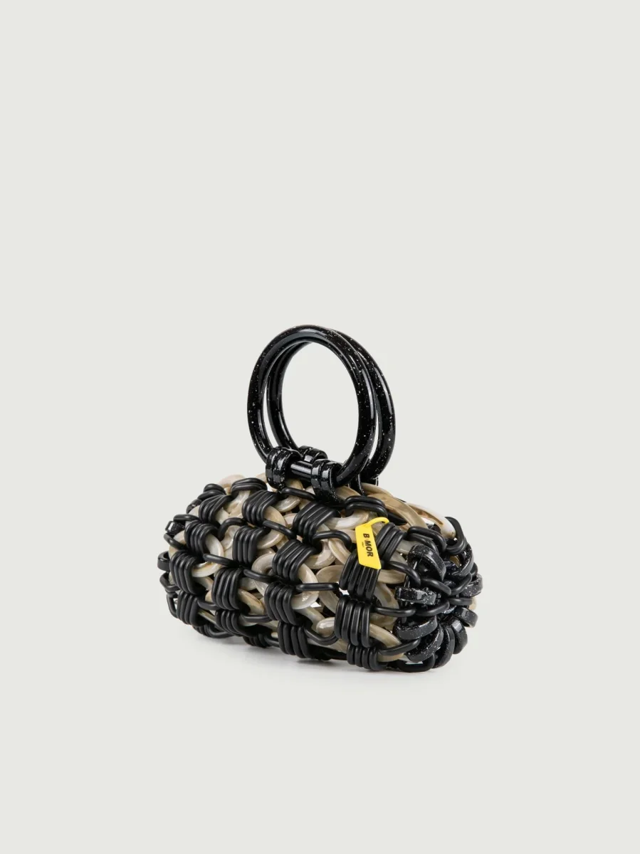 BORSA A MANO LOOP IN RESINA MULTICOLOR LIQUIRIZIA - immagine 3