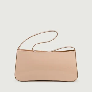 BORSA A SPALLA SEVENTY BEIGE IN VERNICE