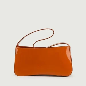 BORSA A SPALLA SEVENTY MATTONE IN VERNICE