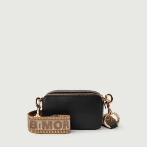 BORSA A TRACOLLA IN PELLE NERA YOURS