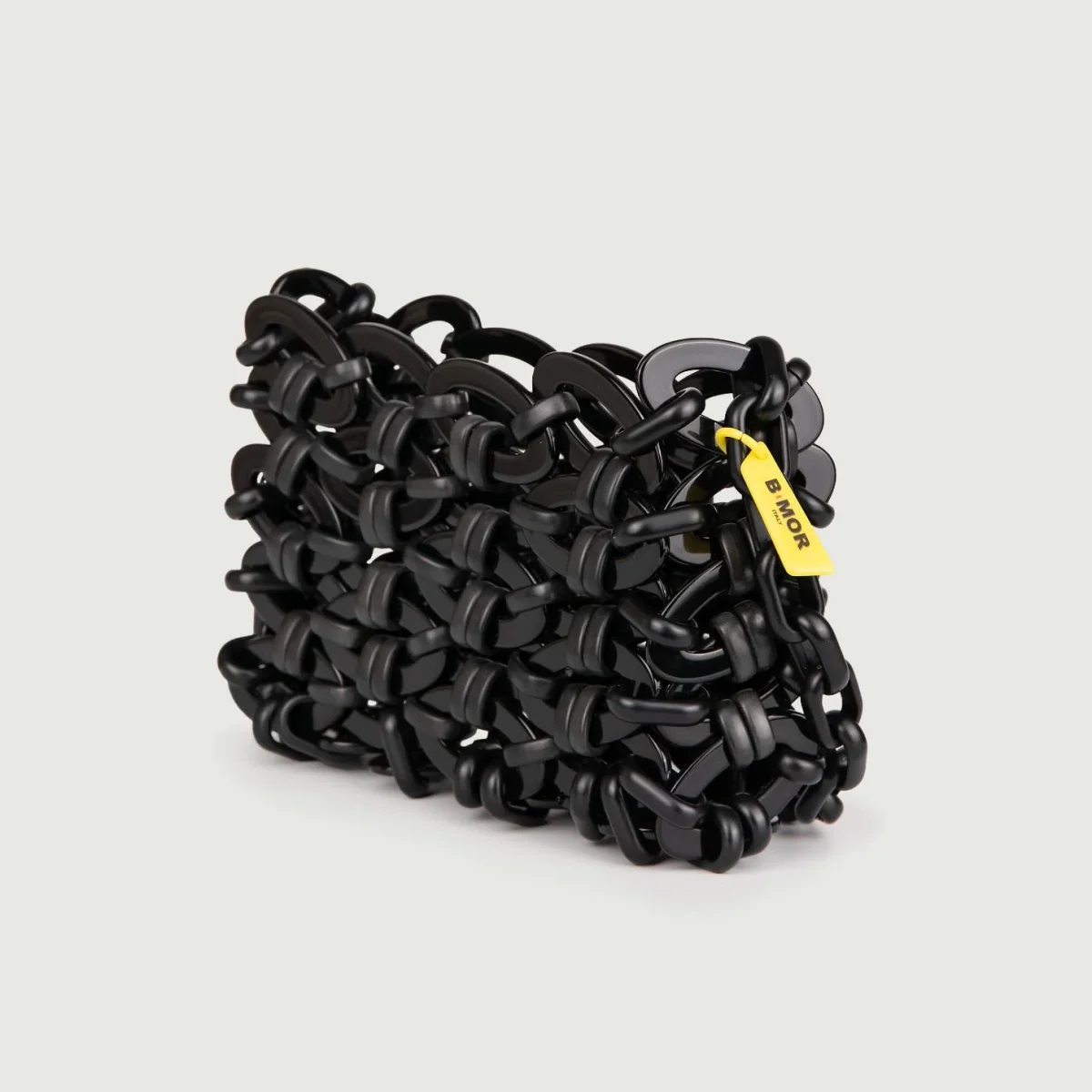 BORSA A TRACOLLA IN RESINA NERA "VHS" - immagine 3