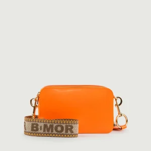 BORSA A TRACOLLA MAXI YOURS ARANCIONE IN PELLE VERNICE