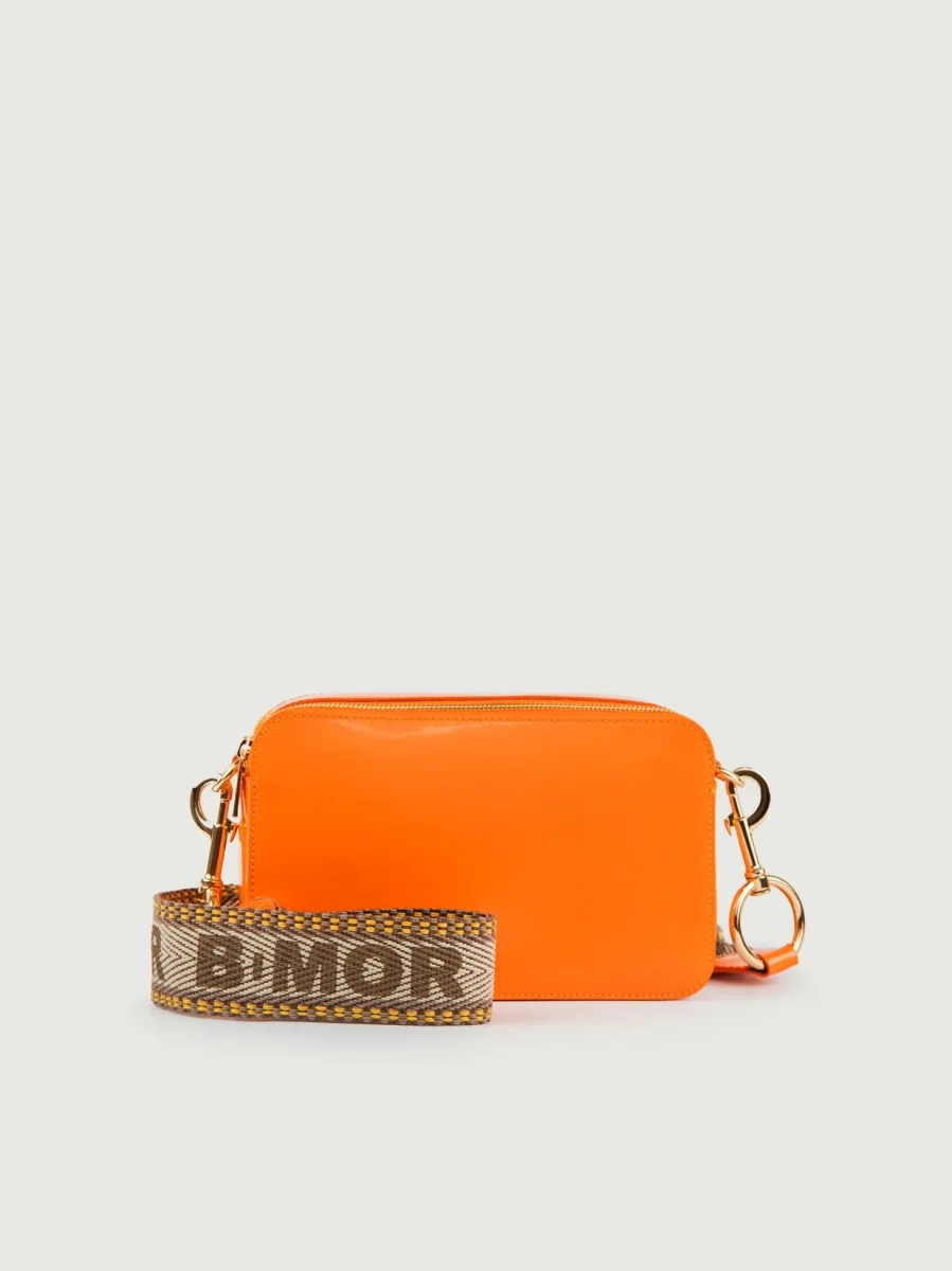 BORSA A TRACOLLA MAXI YOURS ARANCIONE IN PELLE VERNICE