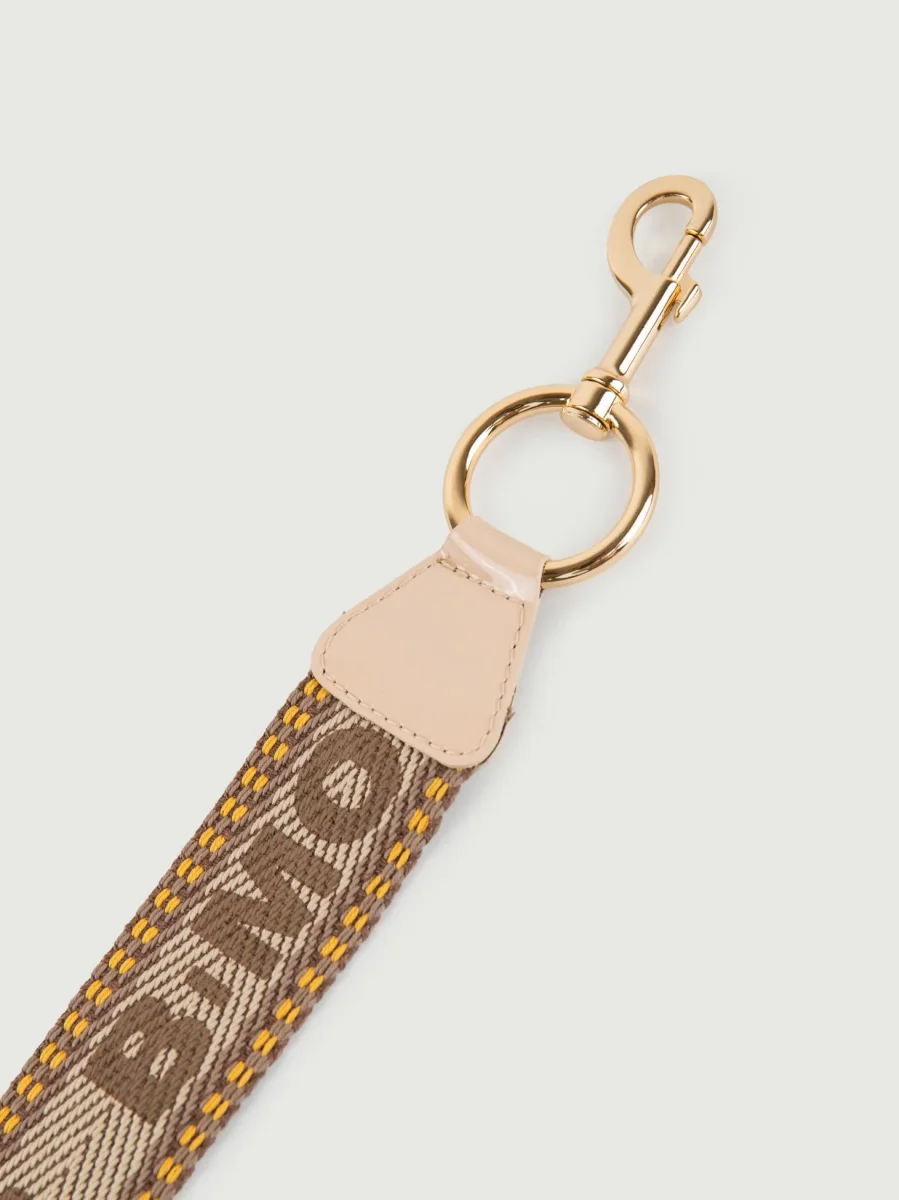 BORSA A TRACOLLA MAXI YOURS BEIGE IN PELLE VERNICE - immagine 6