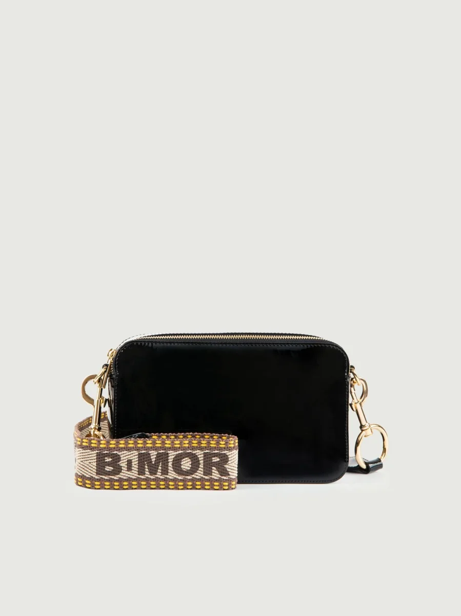 BORSA A TRACOLLA MAXI YOURS NERA IN PELLE VERNICE