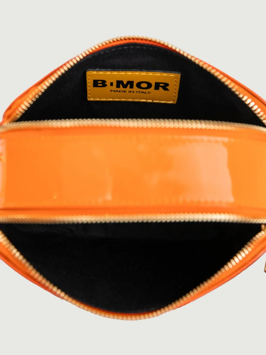 BORSA A TRACOLLA YOURS ARANCIONE IN PELLE VERNICE - immagine 6