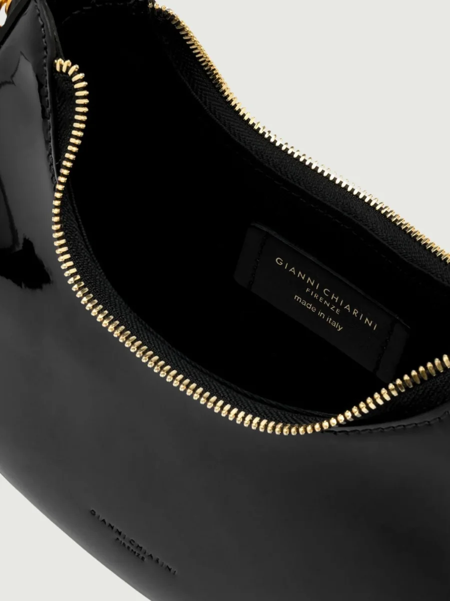 BORSA BLANCHE IN VERNICE NERA - immagine 6