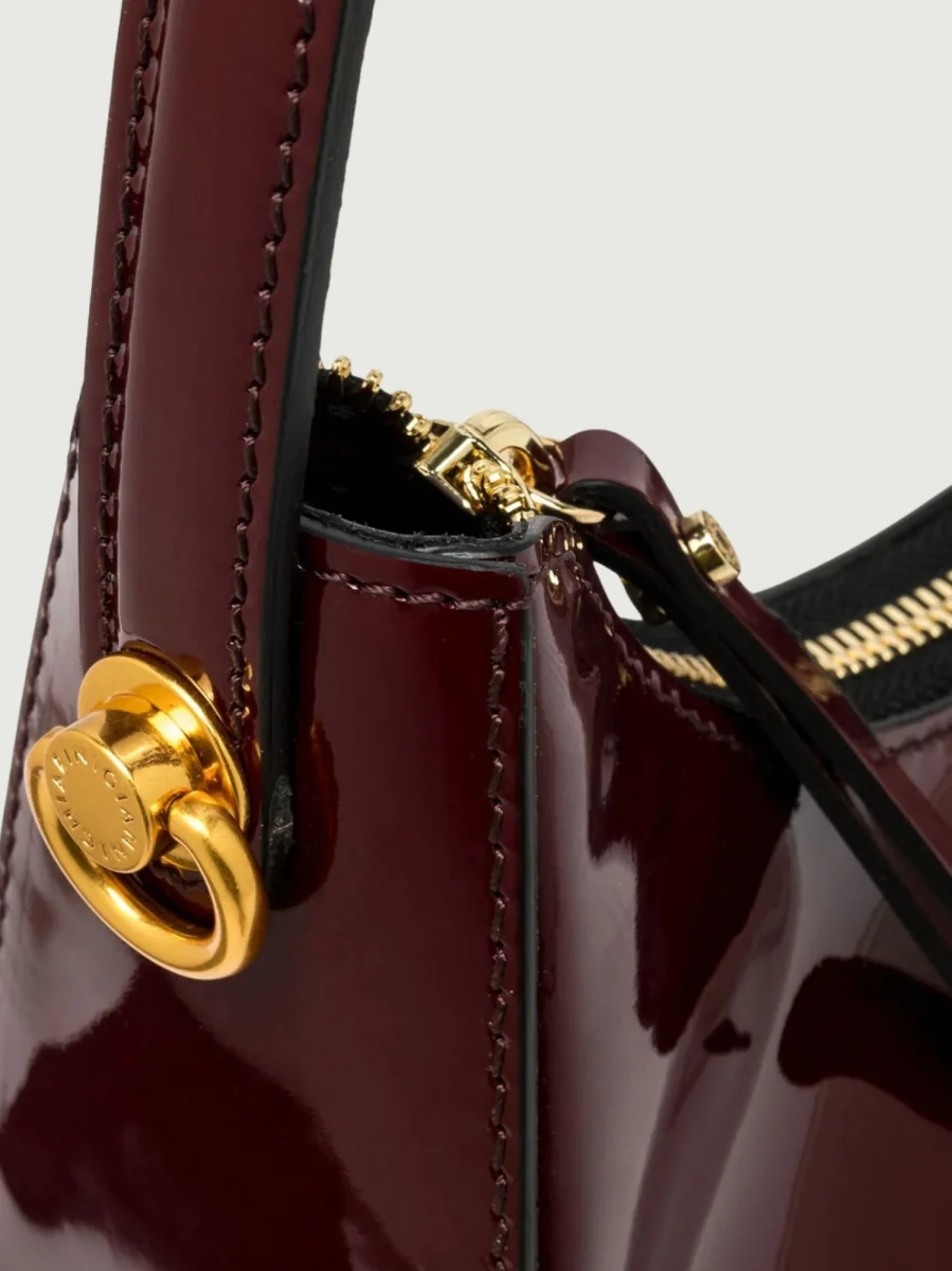 BORSA BLANCHE IN VERNICE WINE BERRY - immagine 6