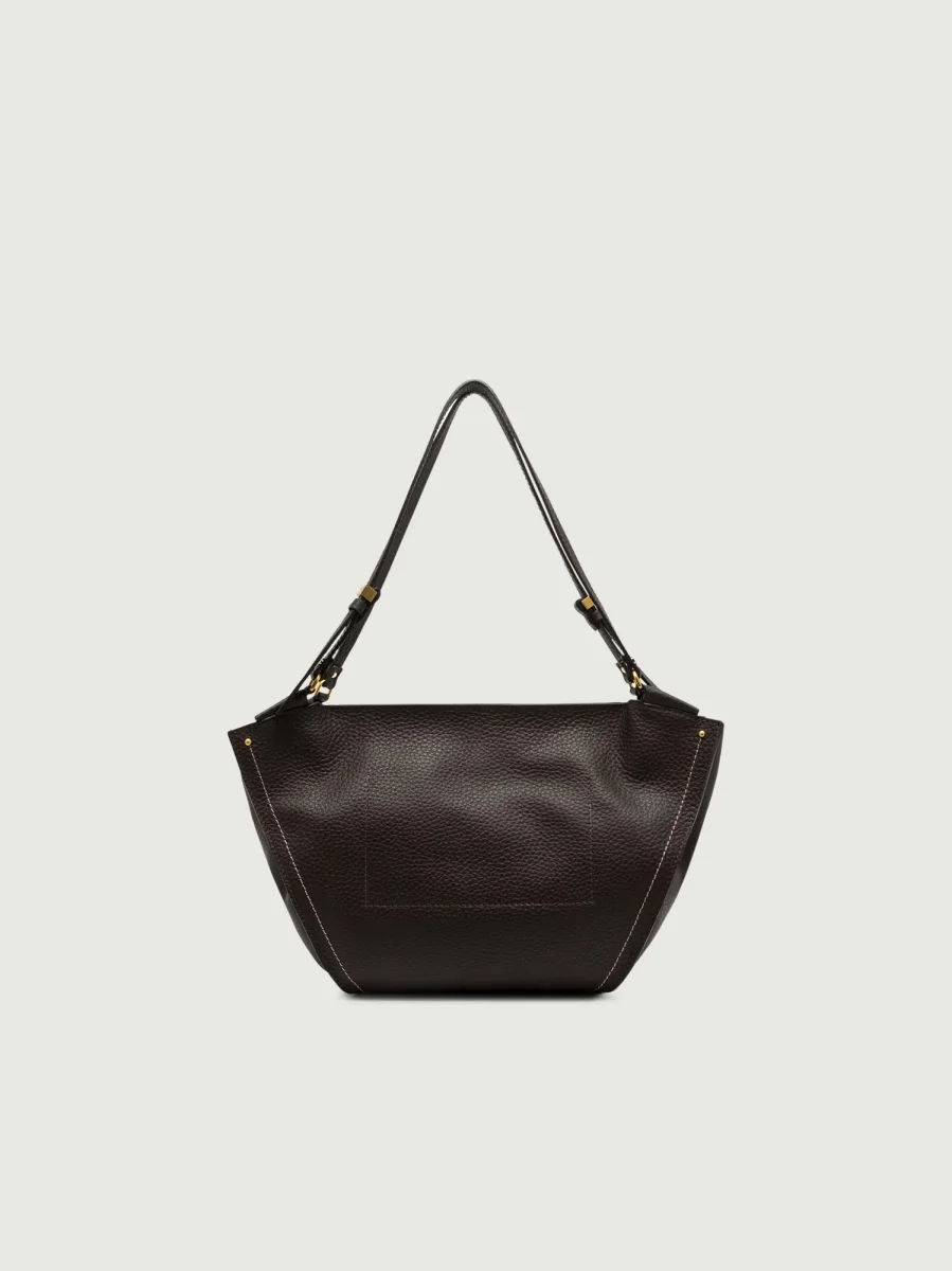 BORSA BLOOM IN PELLE TESTA MORO - immagine 3