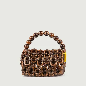 BORSA BUBBLE IN RESINA BRONZO METALLIZZATO