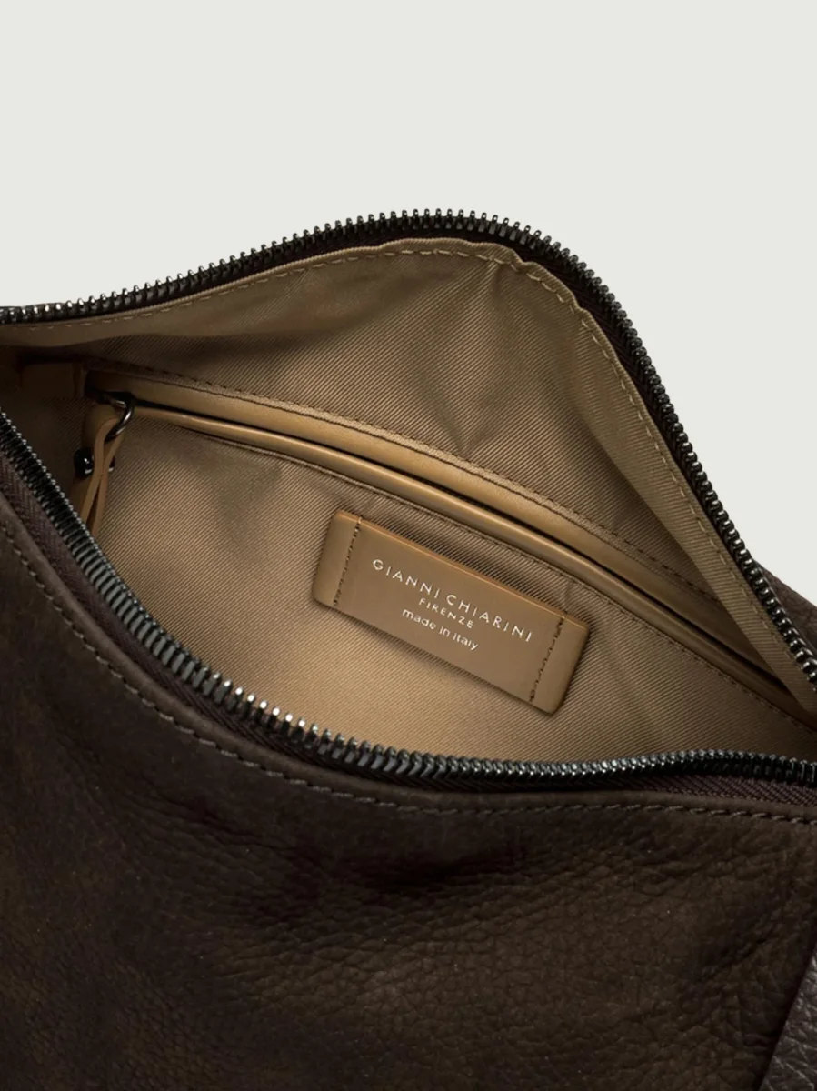 BORSA CHARLOTTE IN NABUK TESTA MORO - immagine 5