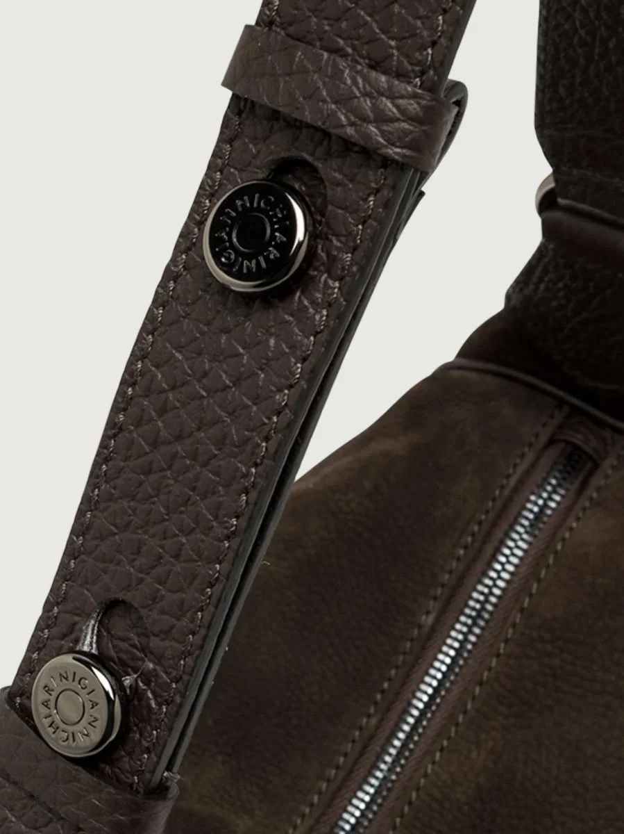 BORSA CHARLOTTE IN NABUK TESTA MORO - immagine 6