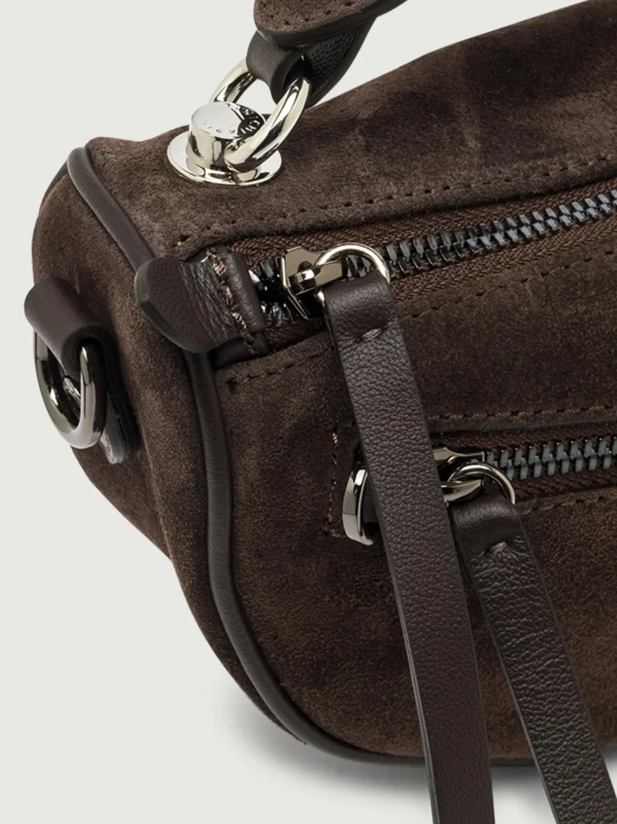 BORSA CINDY IN CAMOSCIO MOKA - immagine 7