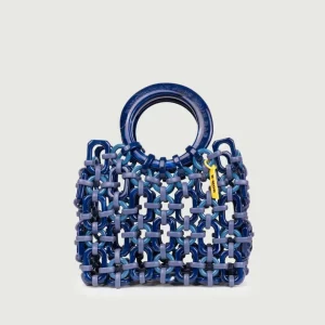 BORSA CON MANICI DOLL IN RESINA MULTICOLOR BLU