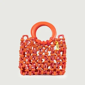 BORSA CON MANICI DOLL IN RESINA MULTICOLOR CORALLO