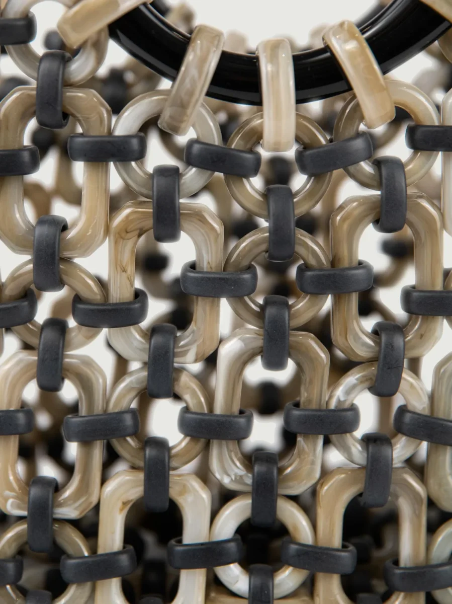 BORSA CON MANICI DOLL IN RESINA MULTICOLOR LIQUIRIZIA - immagine 5