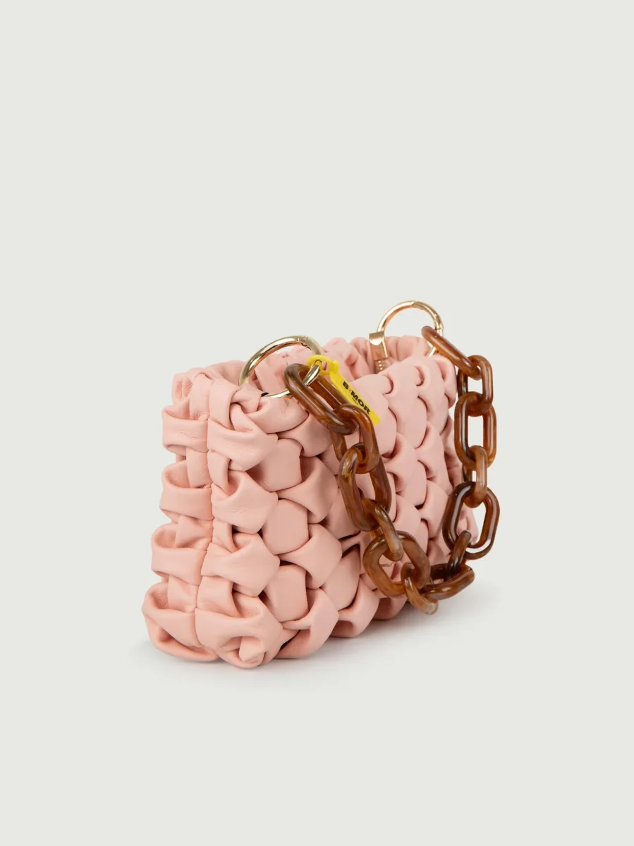 BORSA CURLY IN PELLE INTRECCIATA CIPRIA - immagine 3