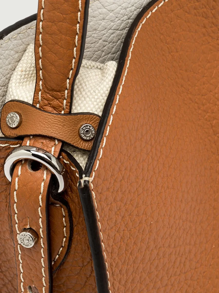 BORSA DA SPALLA ASIA CARAMELLO & SABBIA - immagine 6