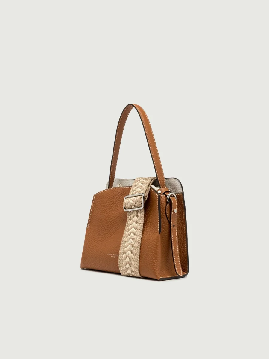 BORSA DA SPALLA ASIA CARAMELLO & SABBIA - immagine 3